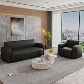 Parlor Tear Resistant Floor Sofa in Matte Grey
